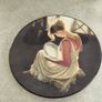Cereplat Plate,Hand Made In Spain,Young Woman Admiring Pottery 18.5 cm. Diameter,Ready To Hang Image 3