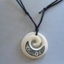 Maori Handmade Carved White Pendant Necklace designer On Trend Surfer Jewellery Image 2