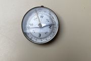 Antique brass locking compass