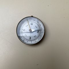 Antique brass locking compass