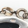 Vintage 925 Sterling Silver & Natural Dark Green Amber Necklace Image 5