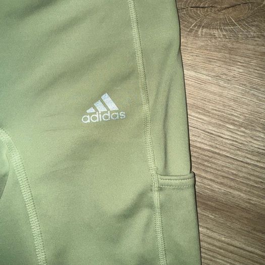 Adidas ocean plastic khaki cycling shorts XS/S