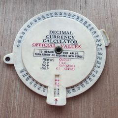 Vintage Decimal Currency Calculator