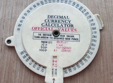 Vintage Decimal Currency Calculator