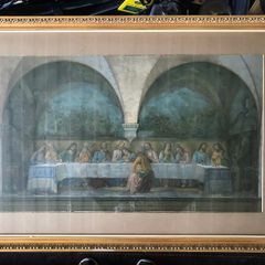 Antique The Last Supper (Ghirlandaio) Arundel Society Chromolithograph