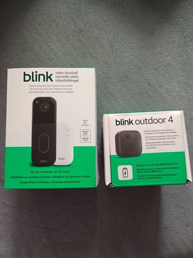 Blink doorbell and outdoor camera