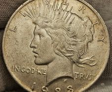 USA United States 1924 Silver Peace Dollar