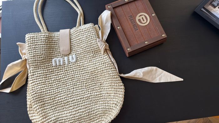 Luxury Woven Tote Bag - Beige