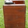 Antiques  Oak Telephone Box, Bell Set Image 5