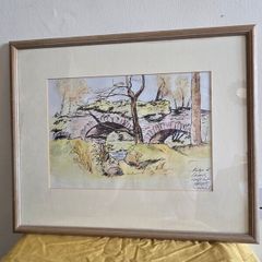 "Bridge at Laragh" Watercolour by Michael Walsh - Signed and dated