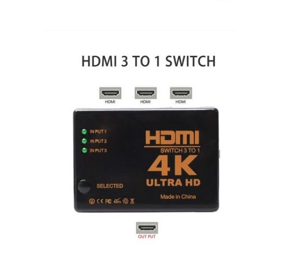 HDMI  Splitter 3 Port Selector Switcher
