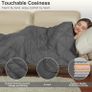 Winthome Weighted Blanket Adult 6kg Grey 150x200cm Glass Beads - Brand New Image 4