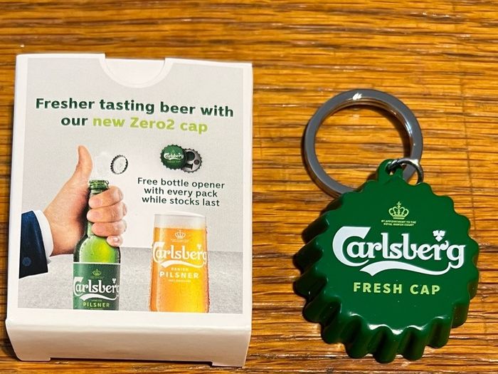 Carlsberg beer Bottle Opener keyring