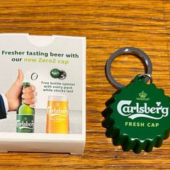 Carlsberg beer Bottle Opener key ring