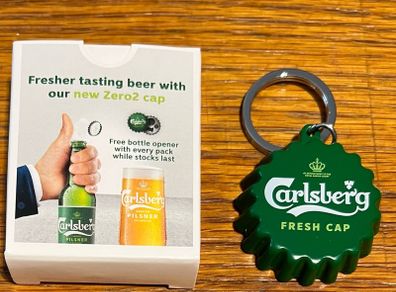 Carlsberg beer Bottle Opener keyring