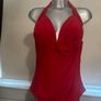 Holiday shop Red plus size halter neck swimsuit Perfect condition size UK22 EU50 Postage included Image 2