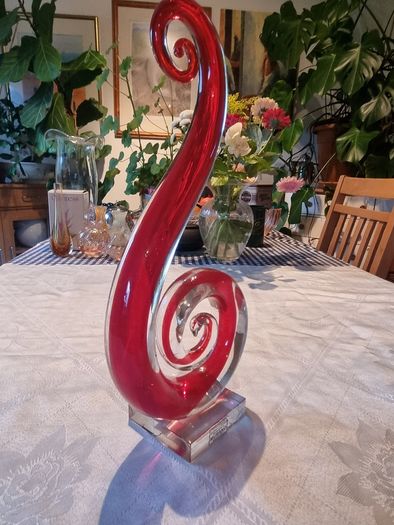 Large glass modern sculpture Murano