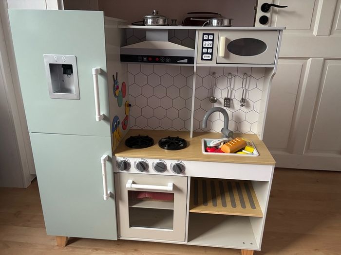 wooden play kitchen