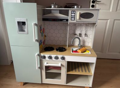 wooden play kitchen