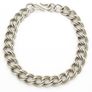 925 Sterling Silver Double Link Bracelet, Birmingham 1978 Image 3