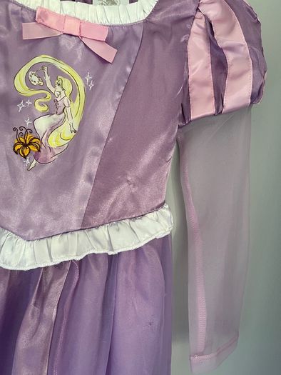 Disney Tangled Rapunzel girls fancy dress costume Age 4 EUC