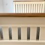 Excellent condition solid oak king size bed frame and mattress Image 4