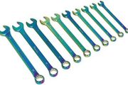 10 pc Titanium coated spanner set (metric)