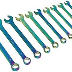10 pc Titanium coated spanner set (metric)
