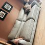 Ez Living Silver grey leather 3 seater/armchair Image 3