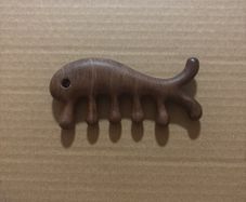 Wooden message comb