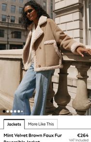 Mint Velvet reversable jacket worn once