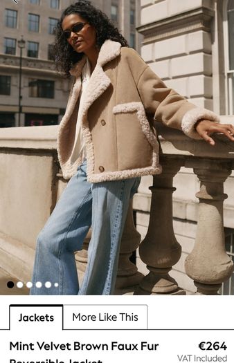 Mint Velvet reversable jacket worn once