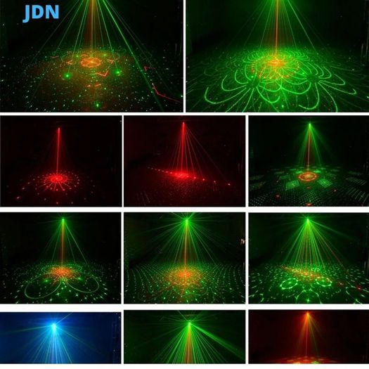 Laser Projector Lights RGB UV DJ Disco Stage Party Lights for Christmas Halloween Birthday Weddin
