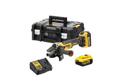 DeWalt DCG405P2 18v 2x5Ah Li-ion 125mm Brushless Angle Grinder Kit