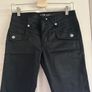 Black satin trousers Image 2