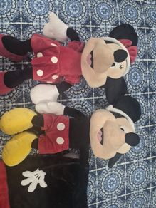 large teddies mickey and minnie mouse