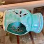 Vintage Michael Kennedy Sligo Handmade Oil Burner Turquoise Burren Blue Image 7
