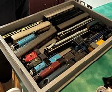 Hornby and Bachmann trains, track and controller