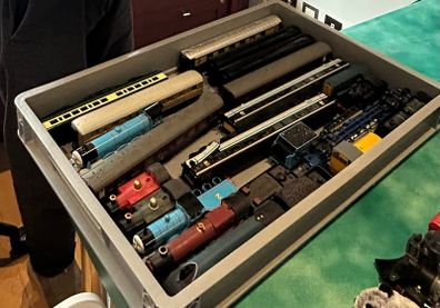 Hornby and Bachmann trains, track and controller