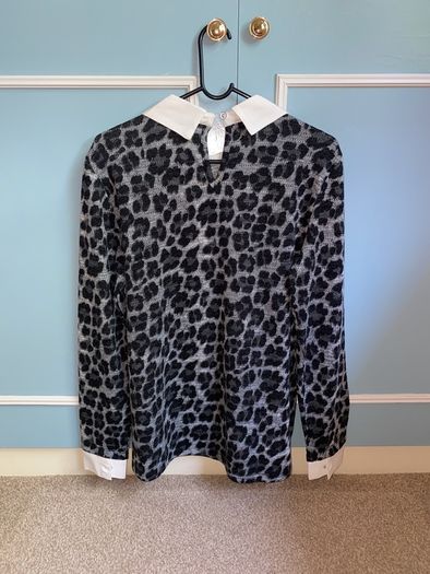 Cheetah Print Wool Top