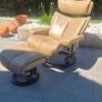 Ekornes Stressless Armchair and Footstool Image 5