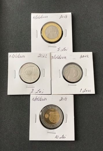 Moldova Four Coin Commemoration Set