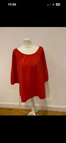 Carolyn Donnelly size 14 orange viscose mix top