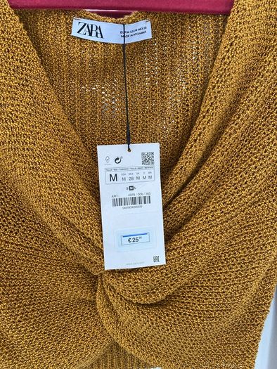 zara crop top new with tags