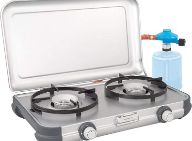 Portable Two Burner Gas Cooker, Outdoor Grill