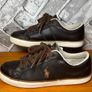 Ralph Lauren Polo Mens Brown & Cream Leather Trainers UK6 EUR40 Image 4