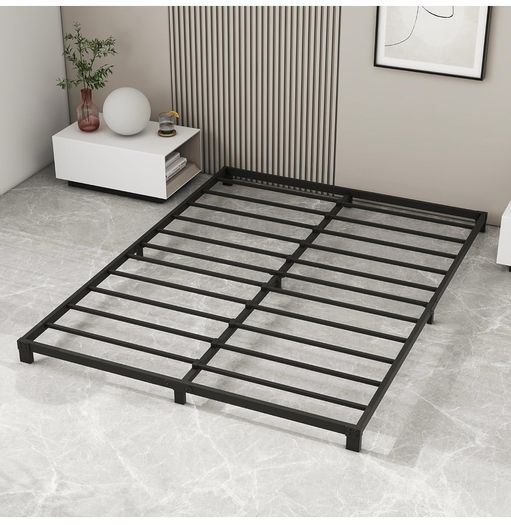 12cm Low King Size Bed frame, Metal Bed 150x200 cm