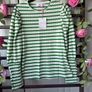 Bnwt green striped top savida. Medium Image 2