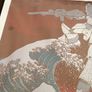 Gundam Manga Framed Poster Print Japanese Great Wave Image 3