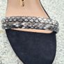 ladies stiletto sandals. Kurt Geiger Carvela size 40. Brand new.black suede effect with faux snake skin detail. Lace up ankle fastening. Very pretty shoe Image 4